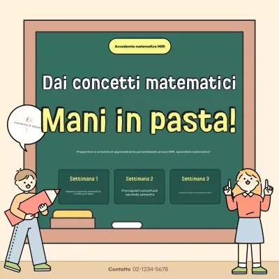 Risorse educative per la matematica del bambino beige