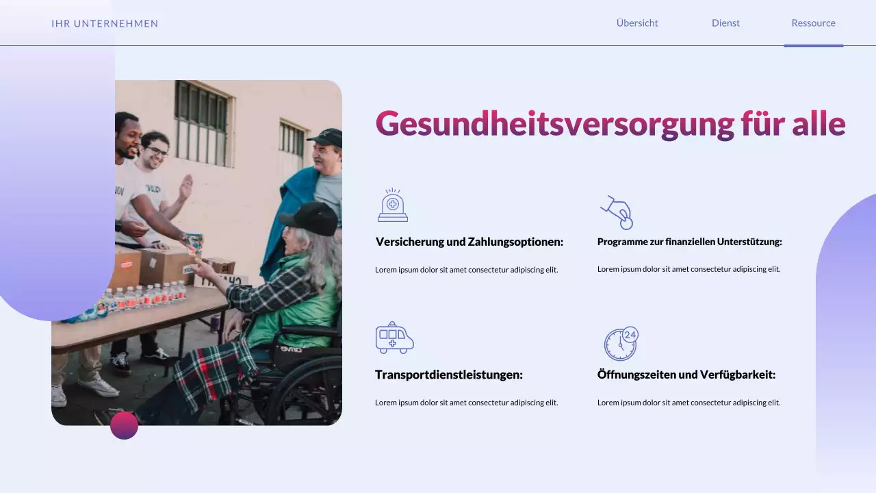 grüne moderne Gesundheitsförderung