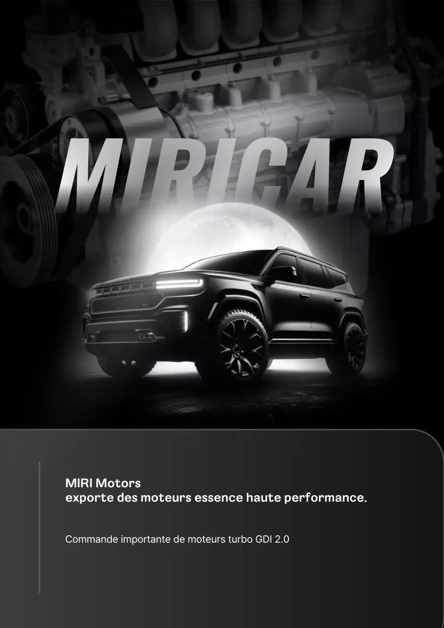 publicité pour une voiture noire moderne