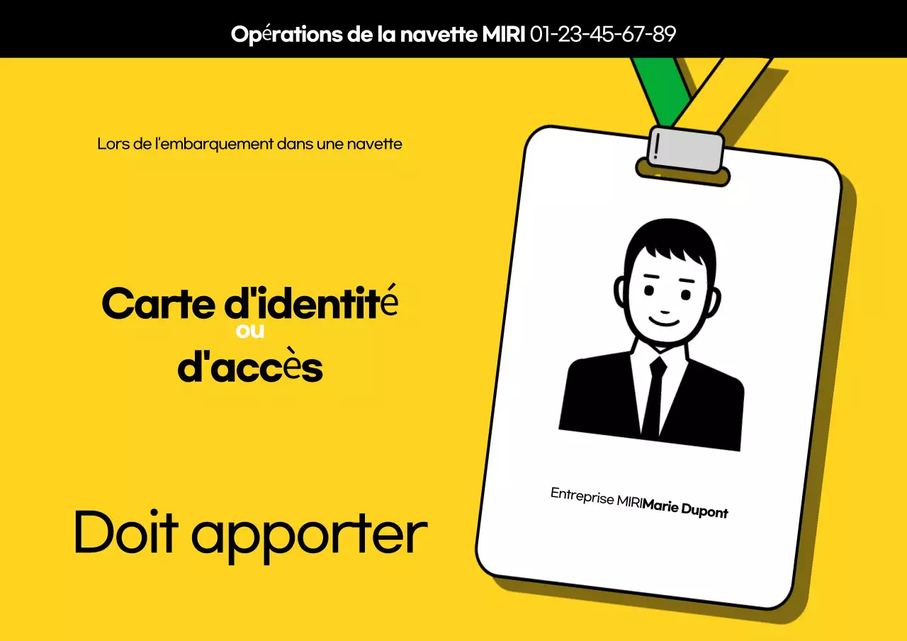 Guide de la carte d'identité jaune simple