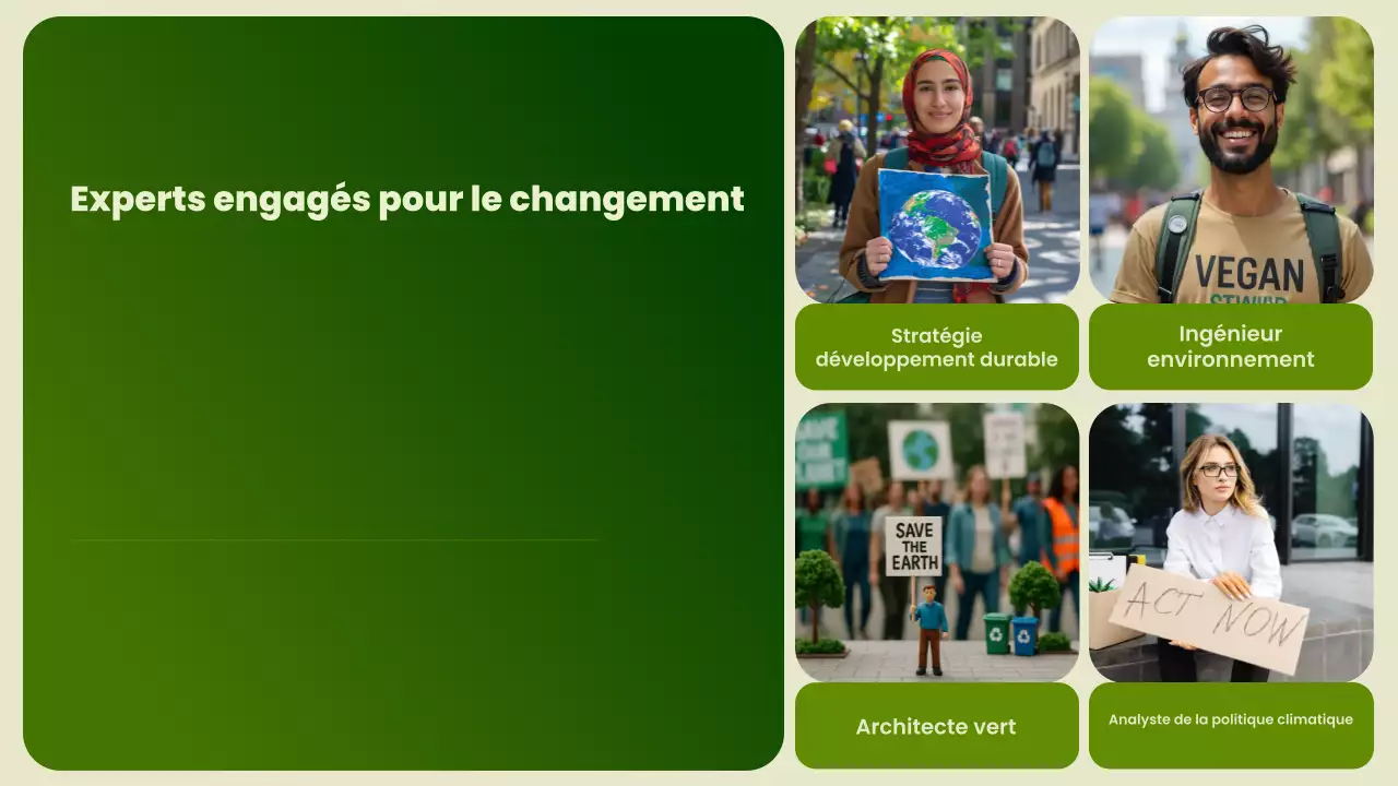 Présentation de la promotion de la durabilité verte et moderne