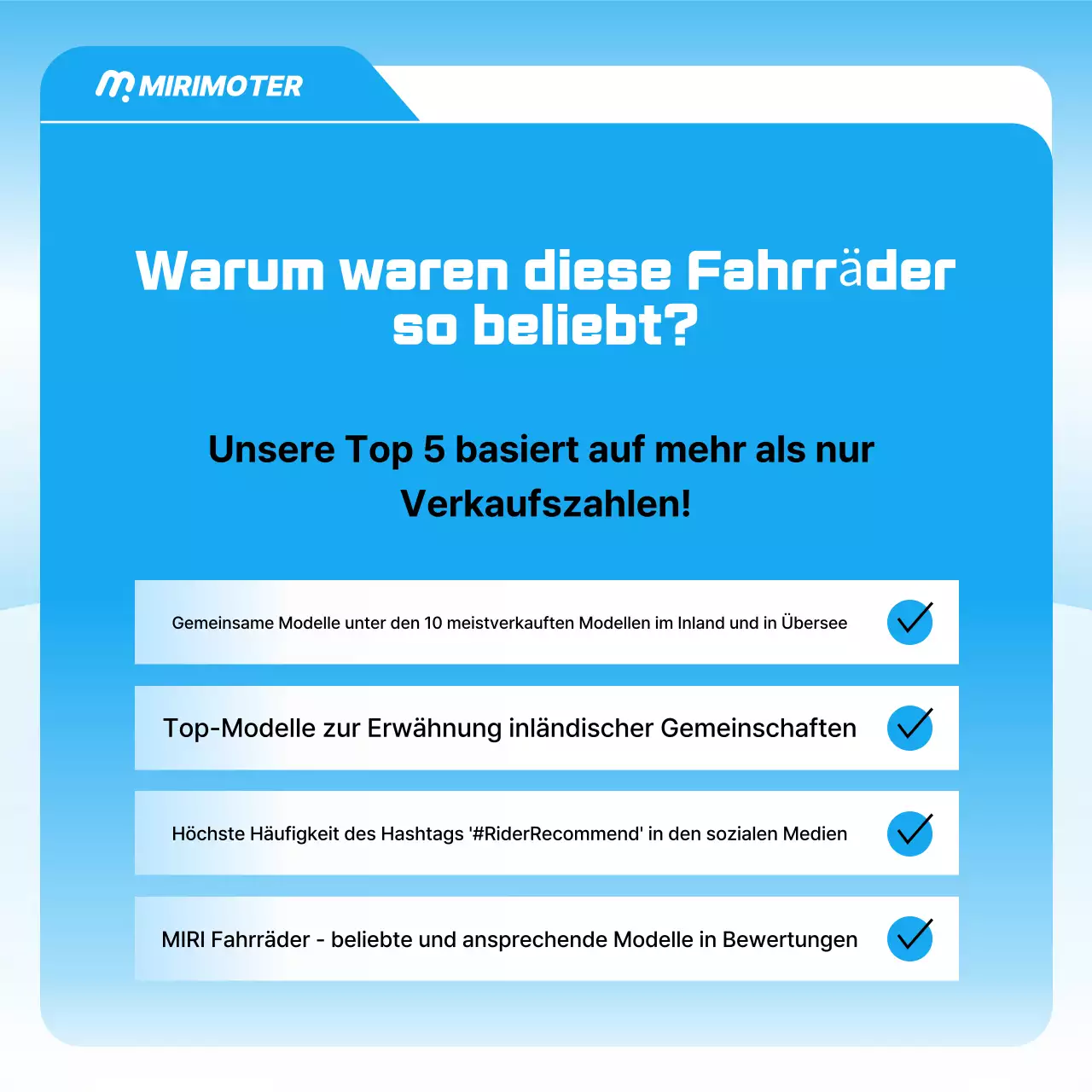 Himmelblaue moderne Motorradwerbung