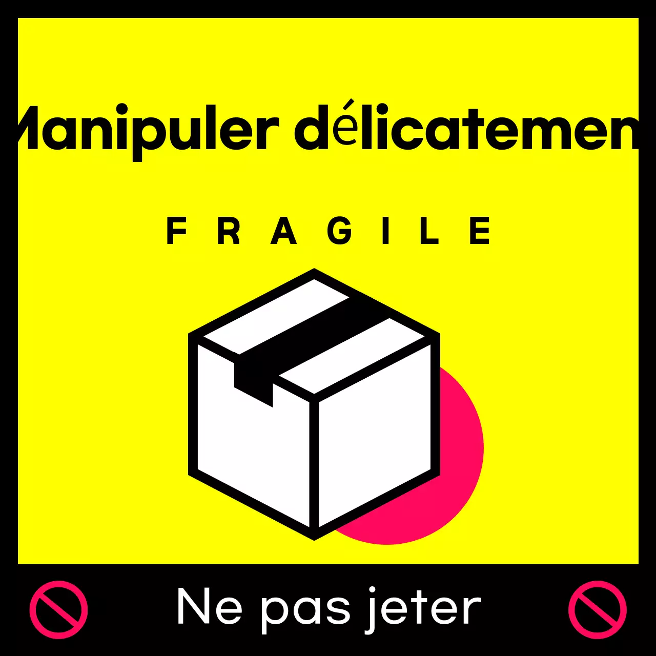 Avis de livraison simple et sécurisé jaune