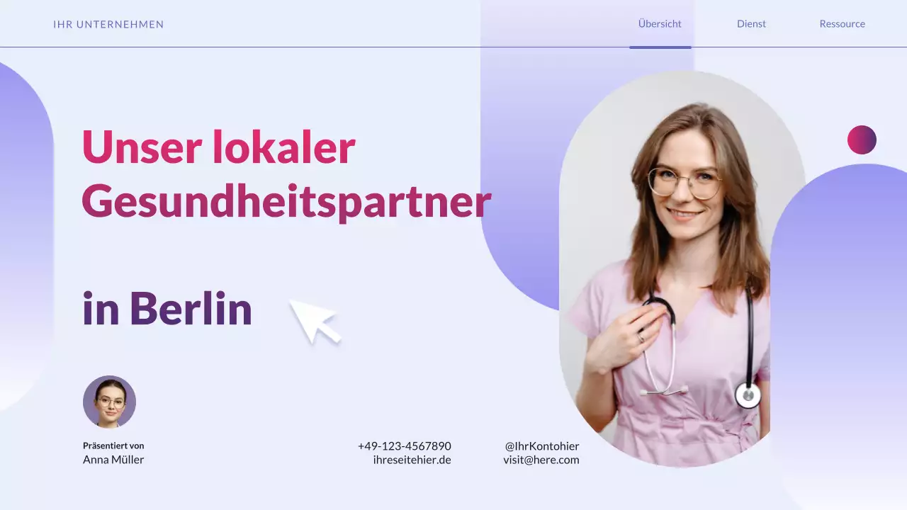 grüne moderne Gesundheitsförderung