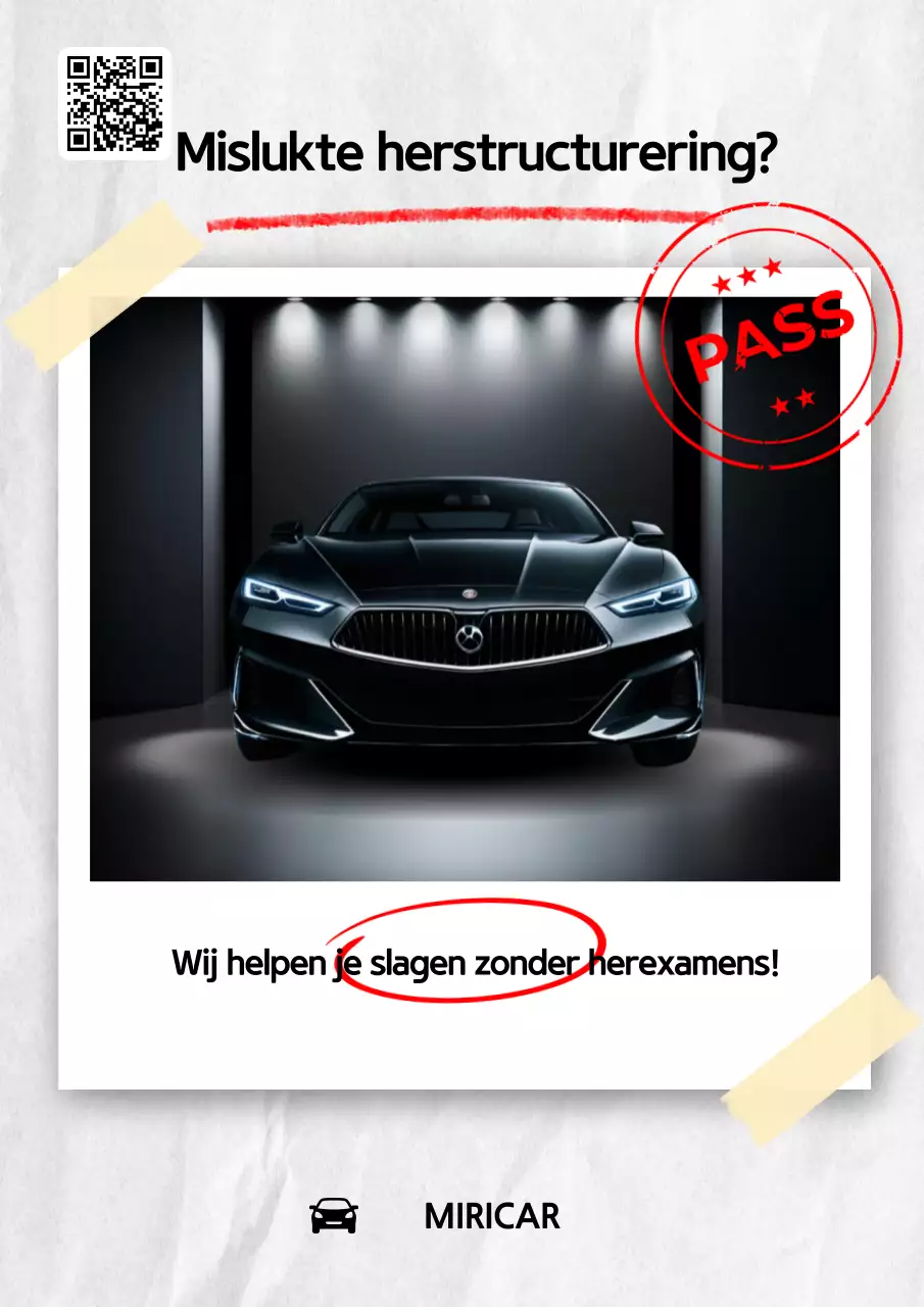 zwarte moderne auto advertentie