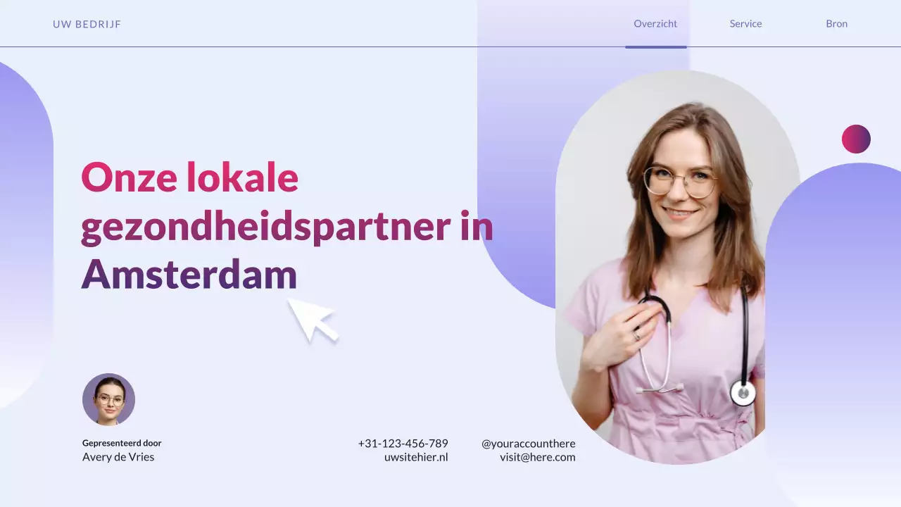 groene moderne gezondheidsbevordering