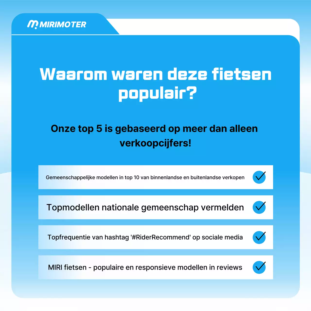 Hemelsblauwe moderne motorfietsadvertentie