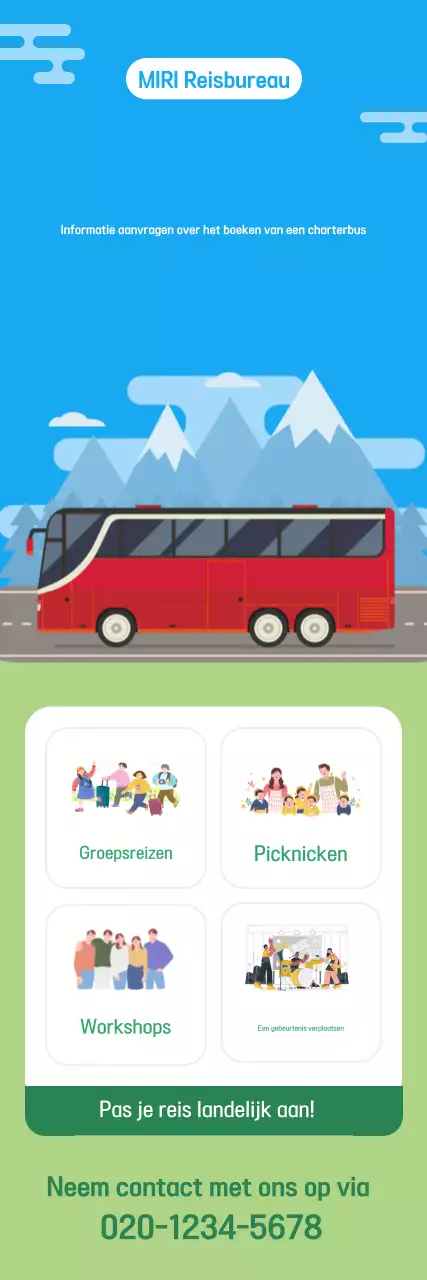 Sky Blue Simple Travel Promotie