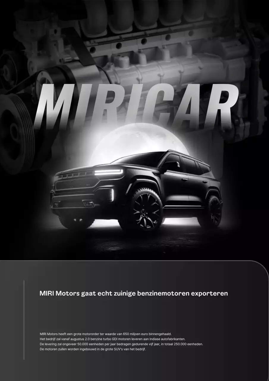 zwarte moderne auto advertentie