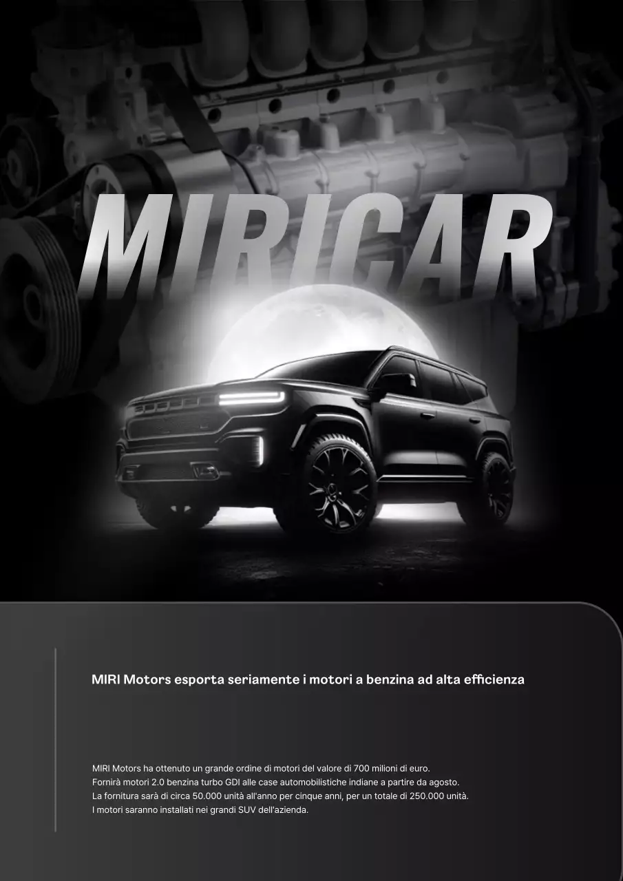 pubblicità di auto moderna nera