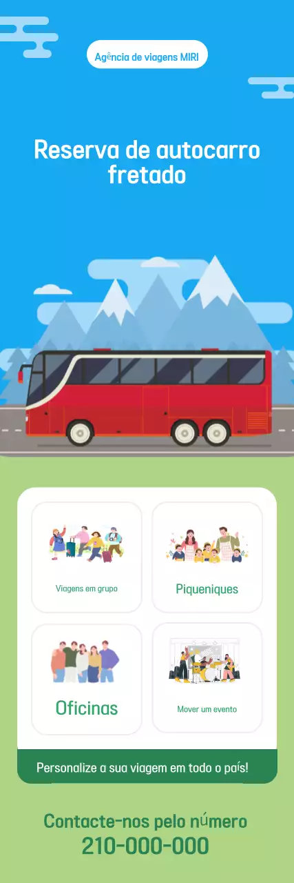 Promoção de viagens simples Sky Blue