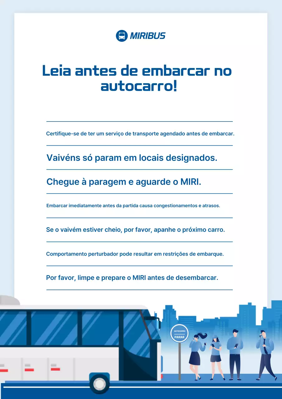 Guia de Transporte Público Blue Clean