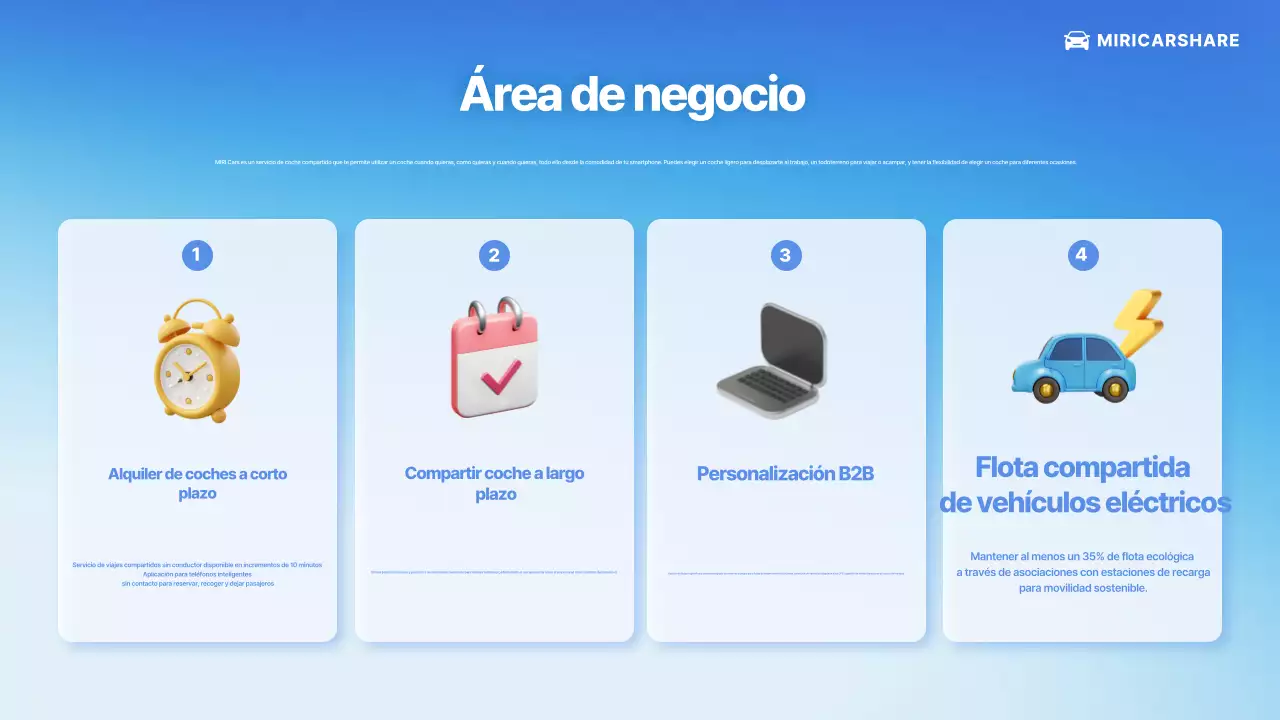 Presentamos el servicio Blue Modern Car