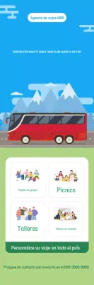 Promoción de viajes sencilla en azul cielo