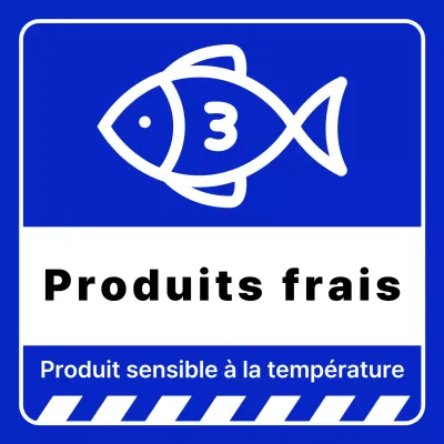 Attention aux aliments frais simples et bleus