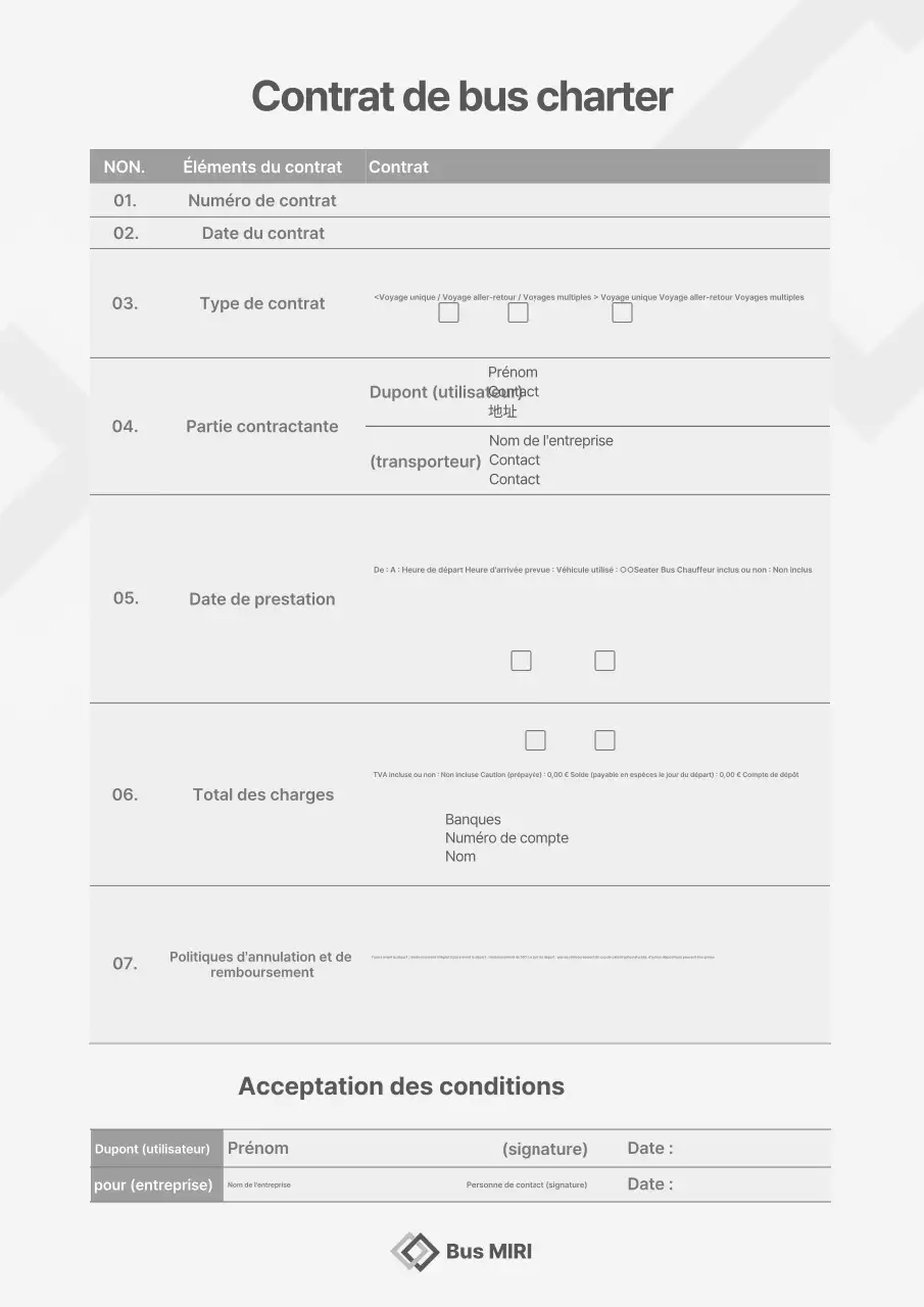 Manuel du contrat Gray Neat