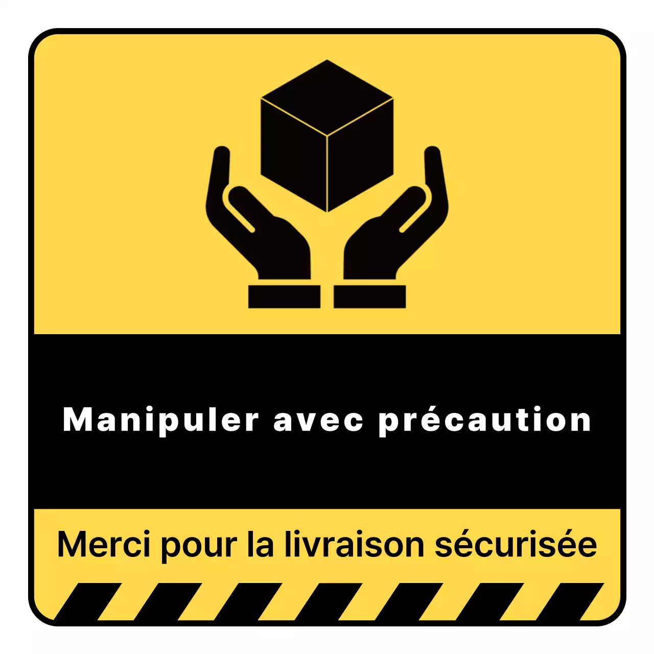 Attention à la manipulation de base jaune Attention