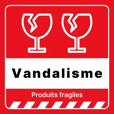 Avertissement de rupture simple rouge