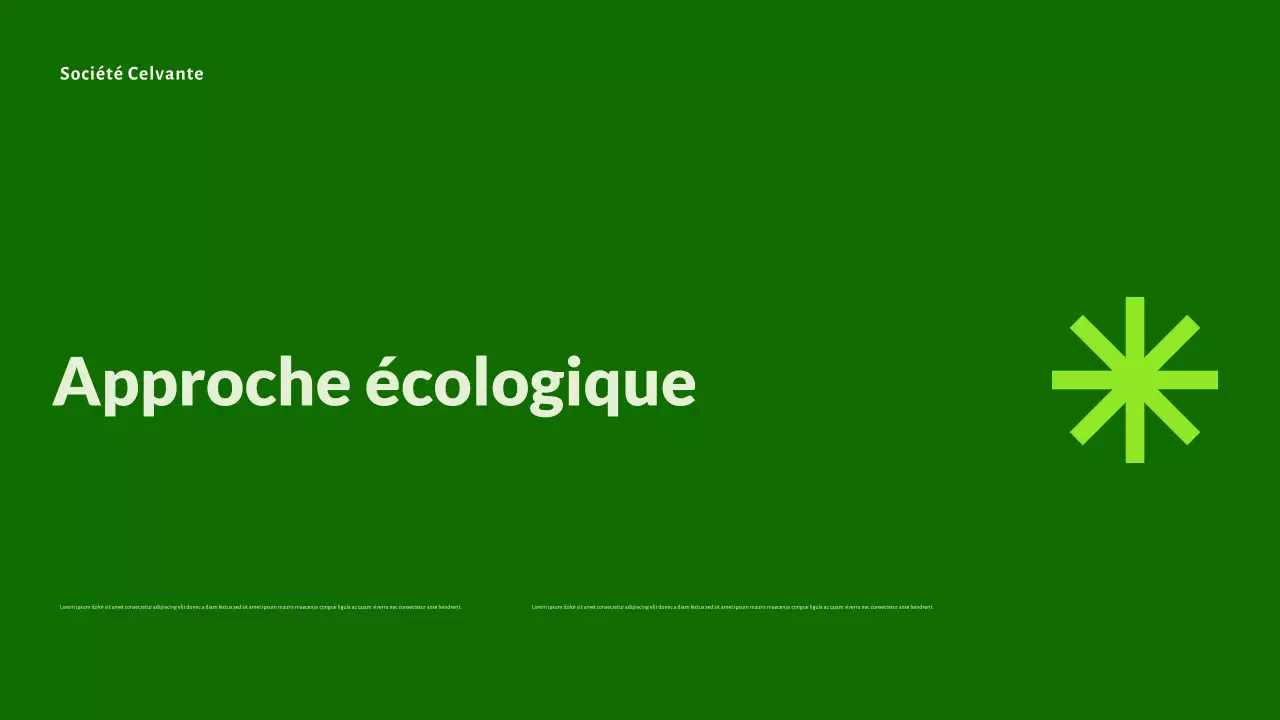 Présentation des startups vertes, modernes et respectueuses de l'environnement