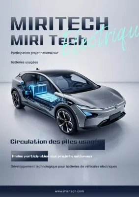 Promotion de la technologie des voitures électriques modernes grises