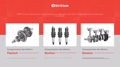 Rote moderne Autoteile-Werbung