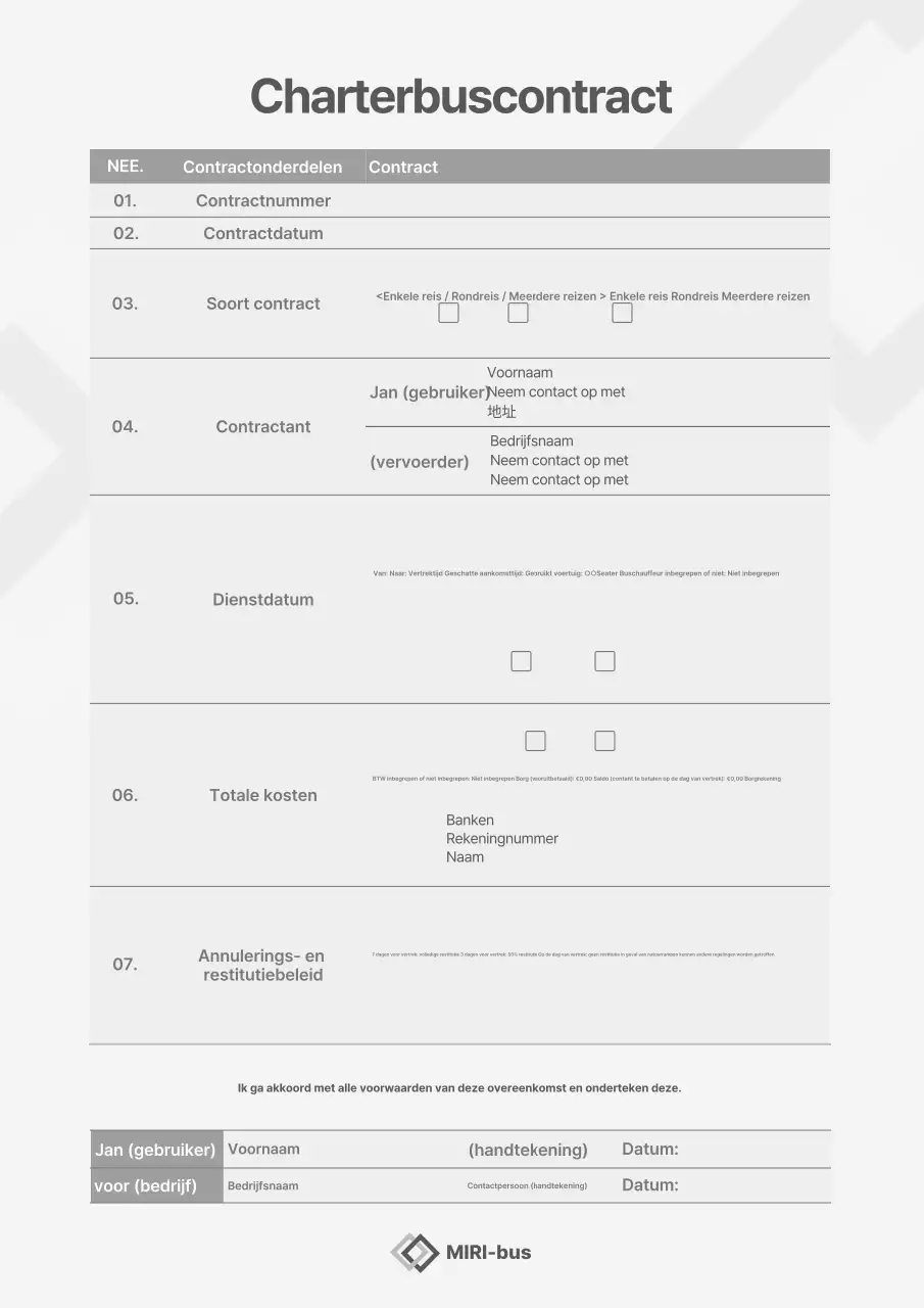 Gray Neat Contracthandleiding