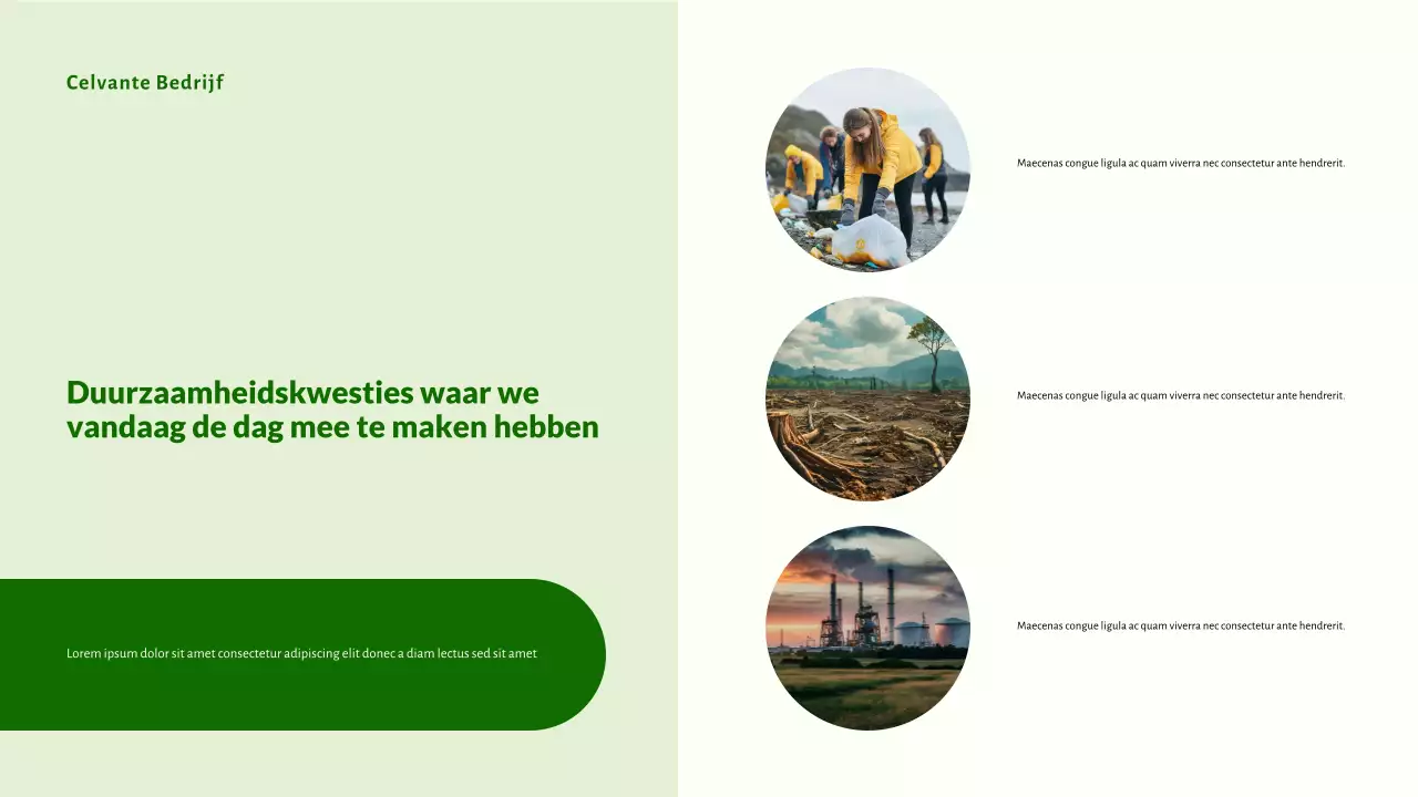 Presentatie van groene, moderne en milieuvriendelijke startups