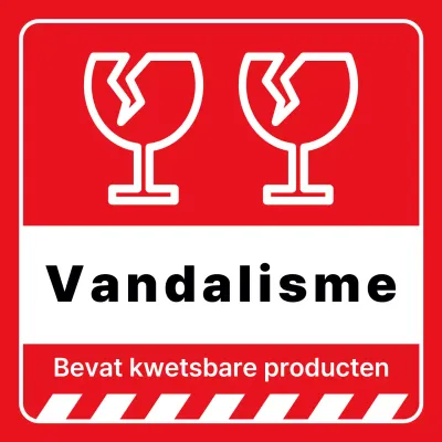 Rode eenvoudige breukwaarschuwing