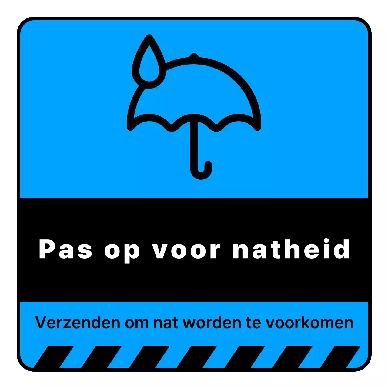 Blauwe eenvoudige verzendveiligheidsrichtlijnen