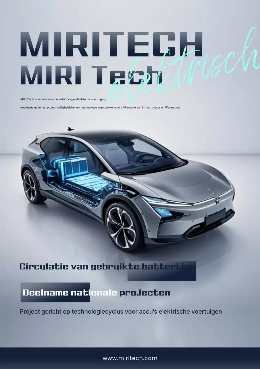 Promotie van moderne elektrische autotechnologie voor grijs