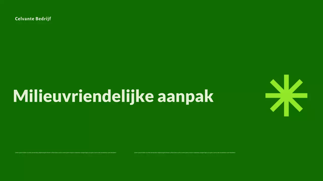 Presentatie van groene, moderne en milieuvriendelijke startups