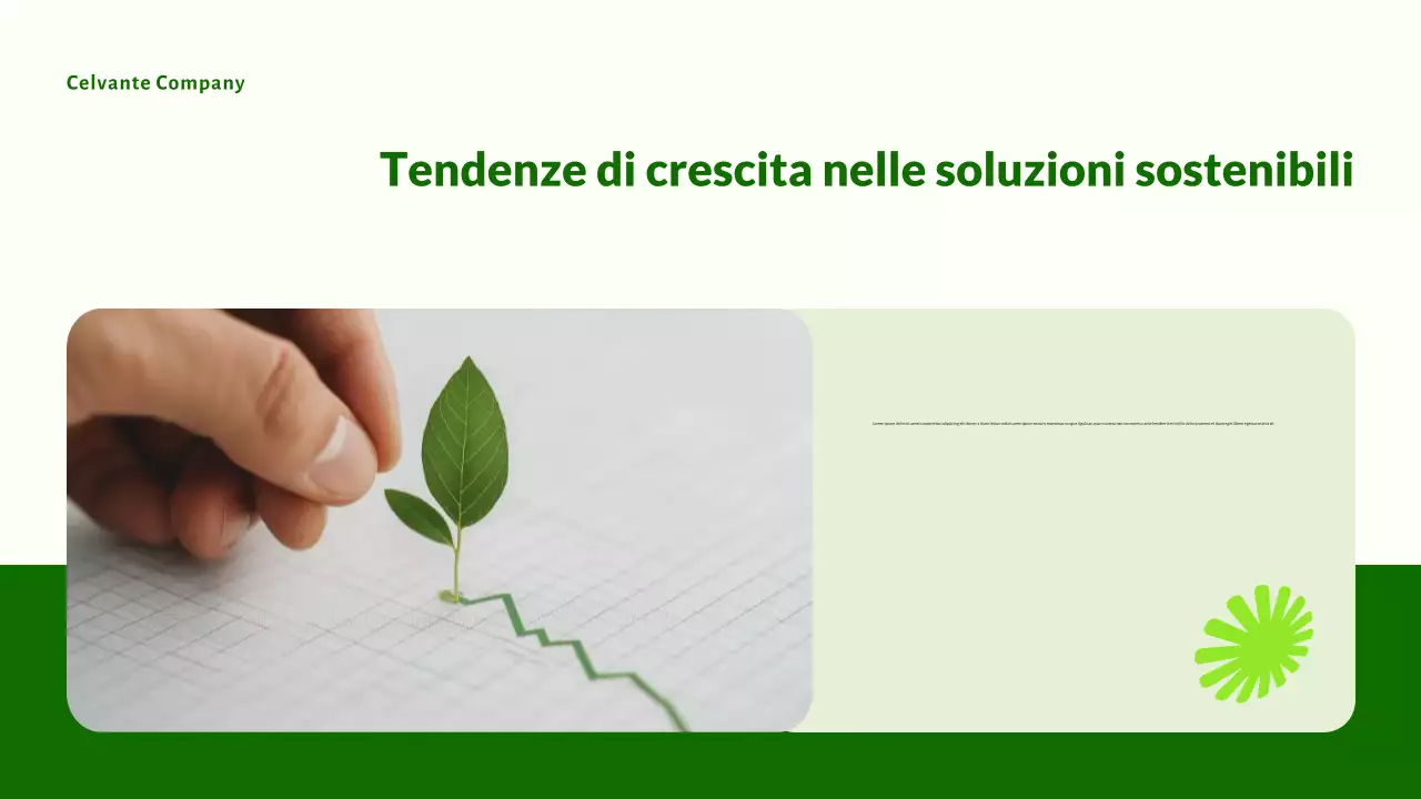 Presentazione di startup ecologiche, moderne e verdi
