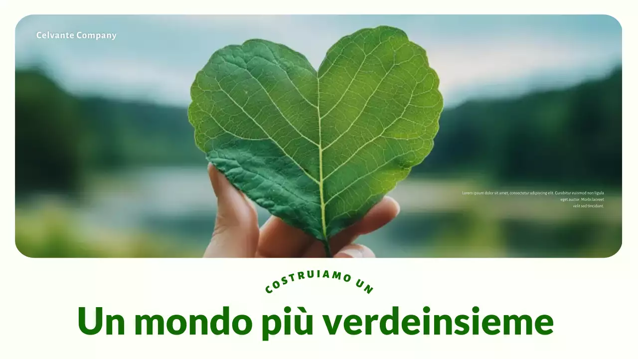 Presentazione di startup ecologiche, moderne e verdi