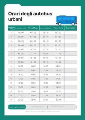 Guida agli orari degli autobus ecologici e puliti