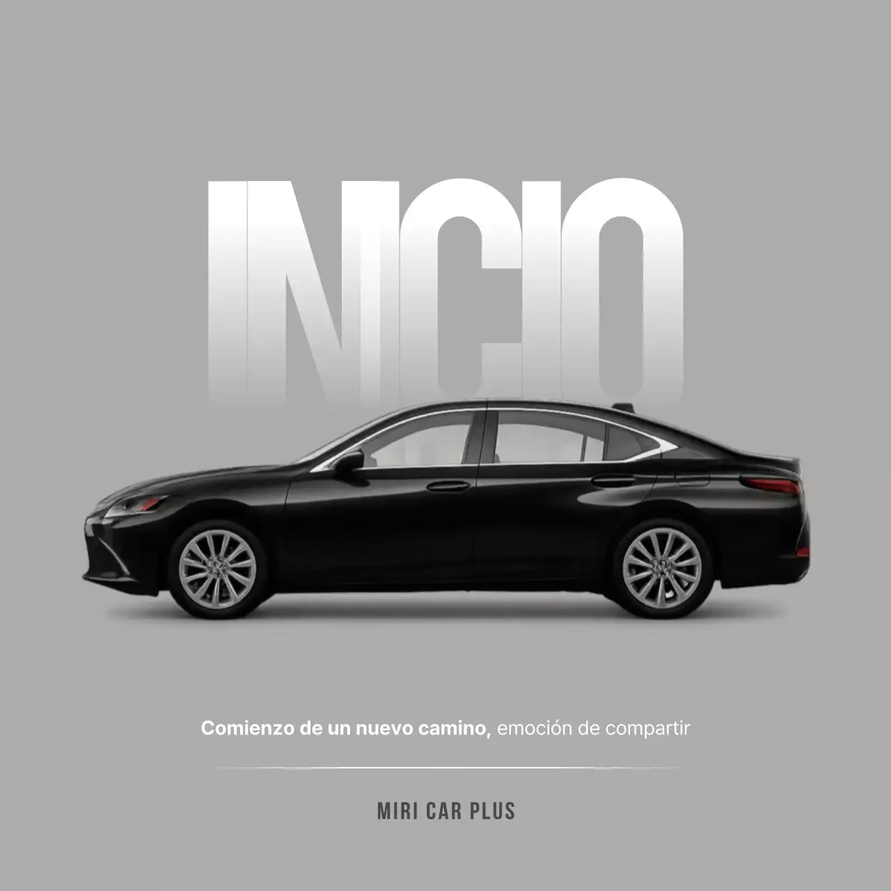 Promoción publicitaria de coches modernos negros