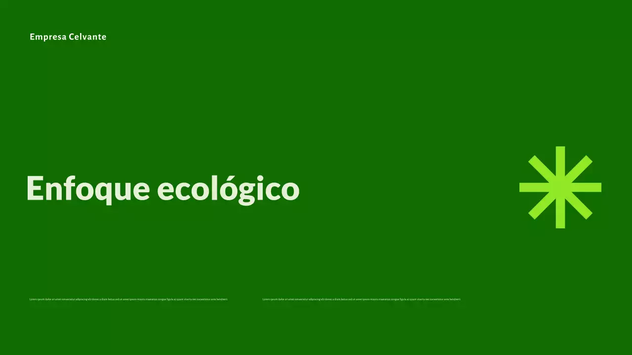 Presentación de startups ecológicas modernas y ecológicas