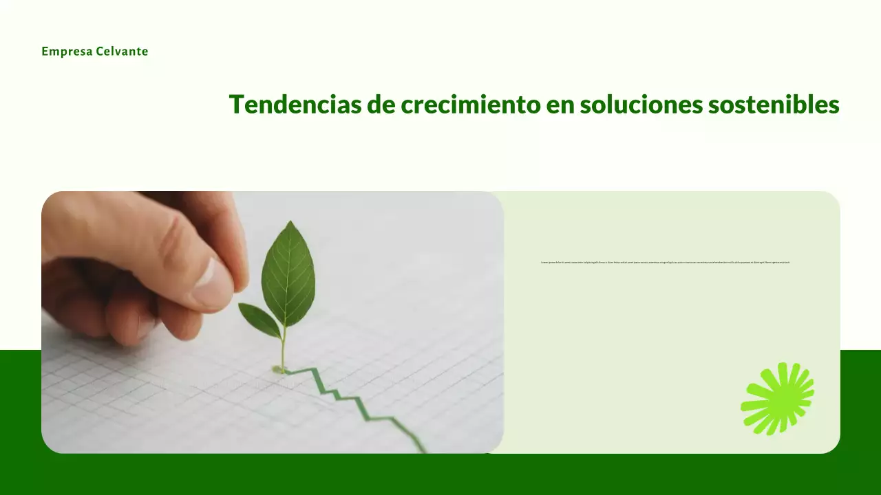 Presentación de startups ecológicas modernas y ecológicas