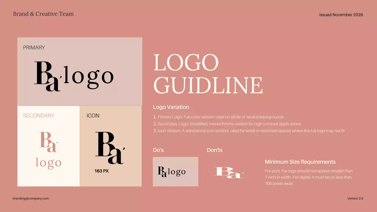 Pink Modern Brand Guideline Presentation