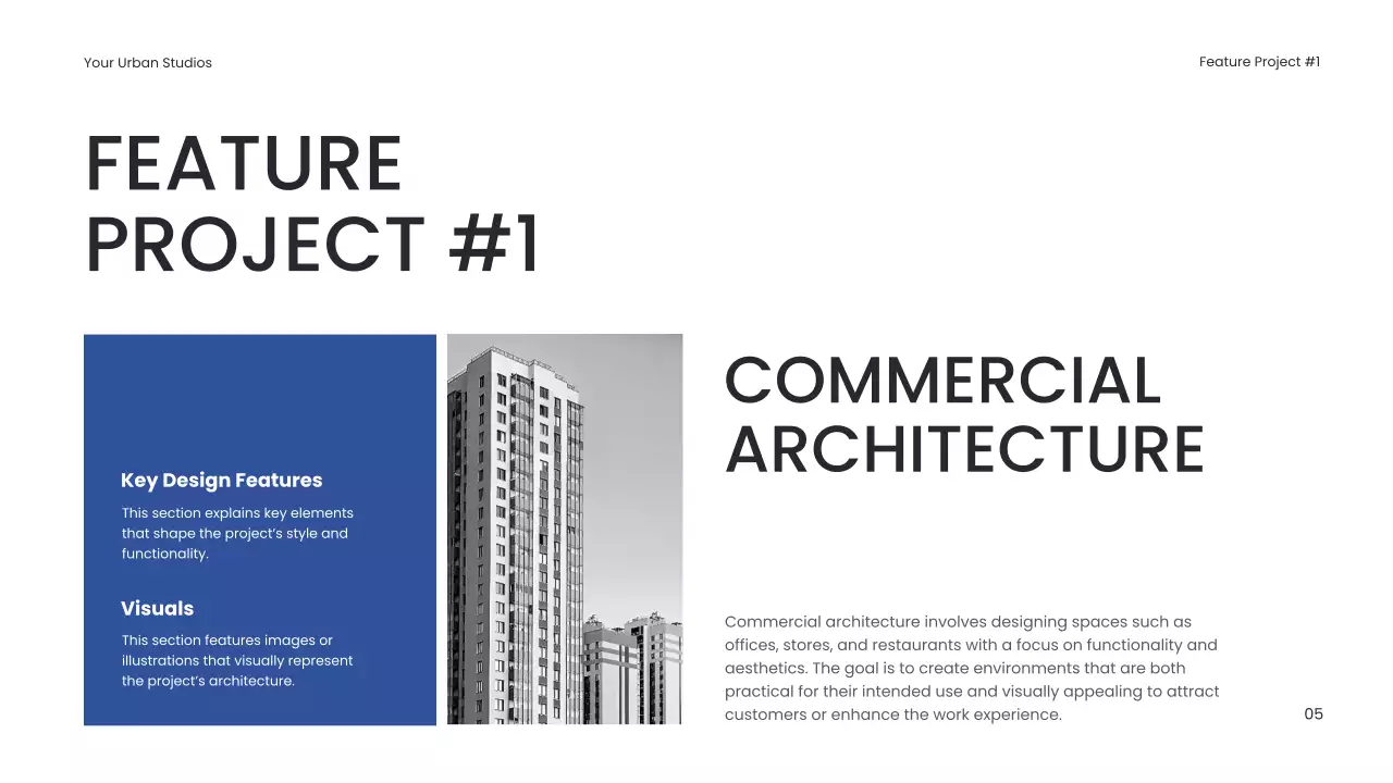 Grey Modern Architecture Portfolio Presentation