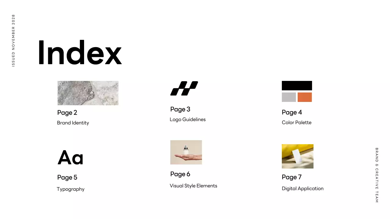 Orange Minimal Branding Guide Presentation