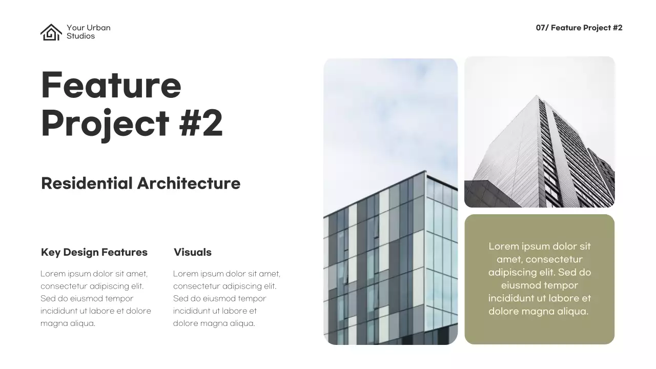 Beige Modern Architecture Portfolio Presentation