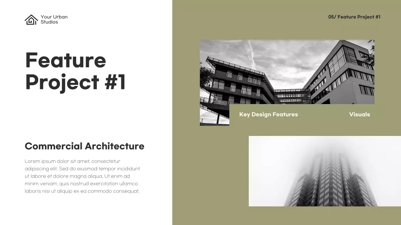 Beige Modern Architecture Portfolio Presentation