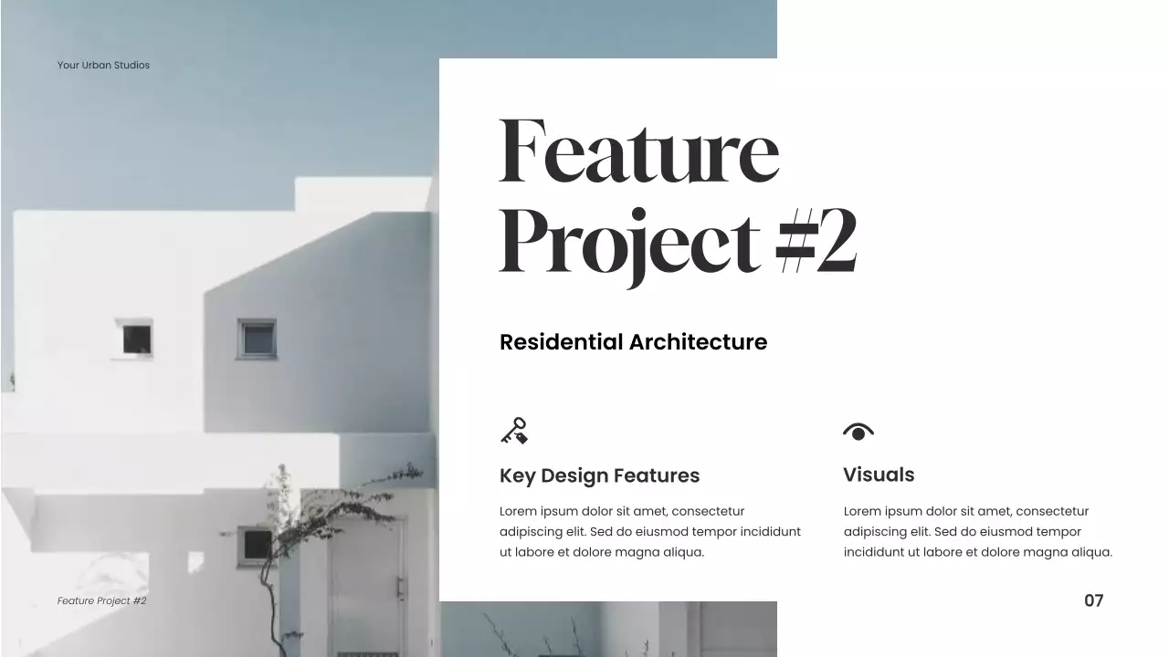 Blue Modern Architecture Portfolio Presentation