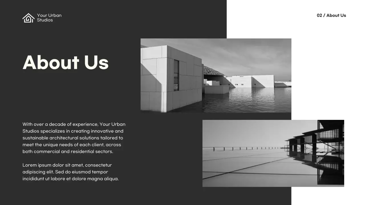 Beige Modern Architecture Portfolio Presentation
