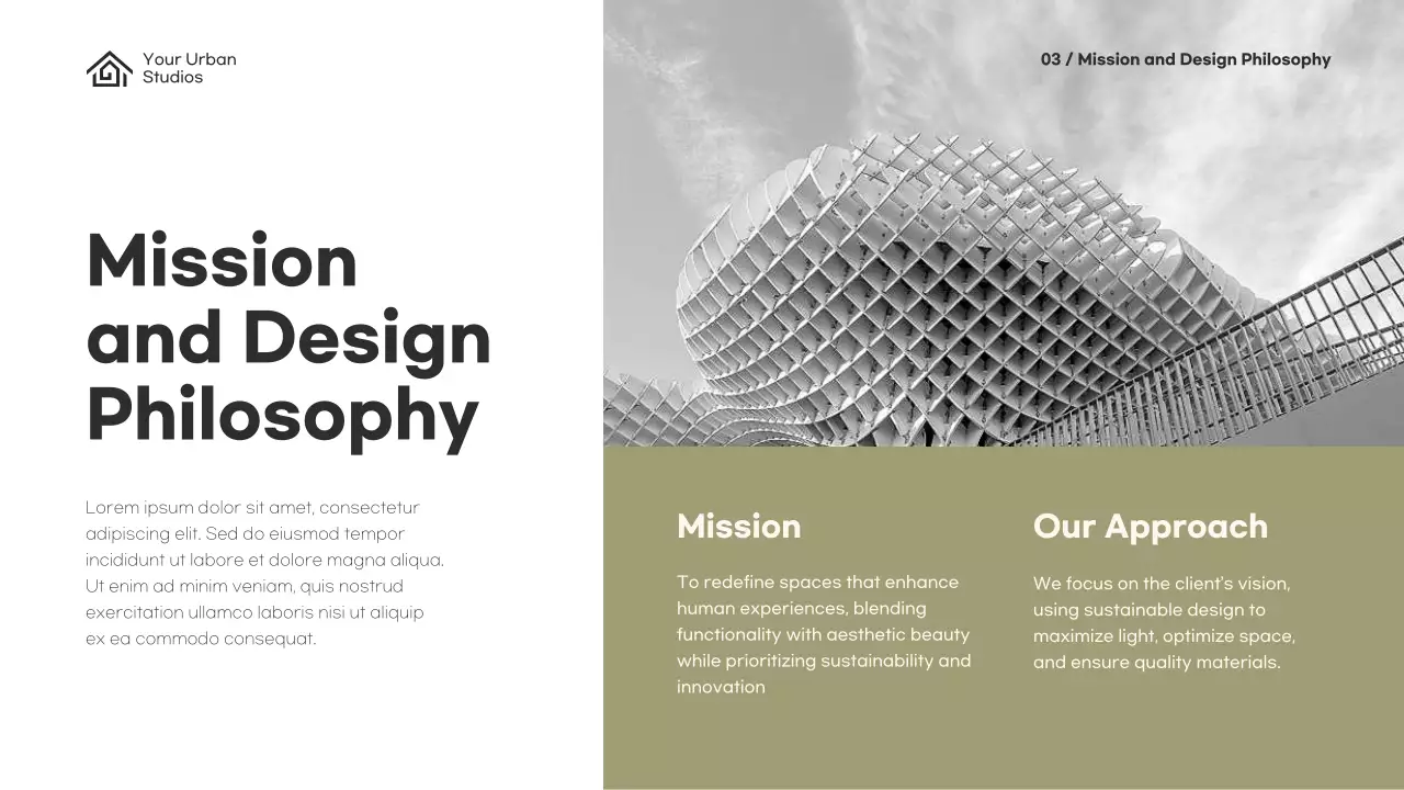 Beige Modern Architecture Portfolio Presentation