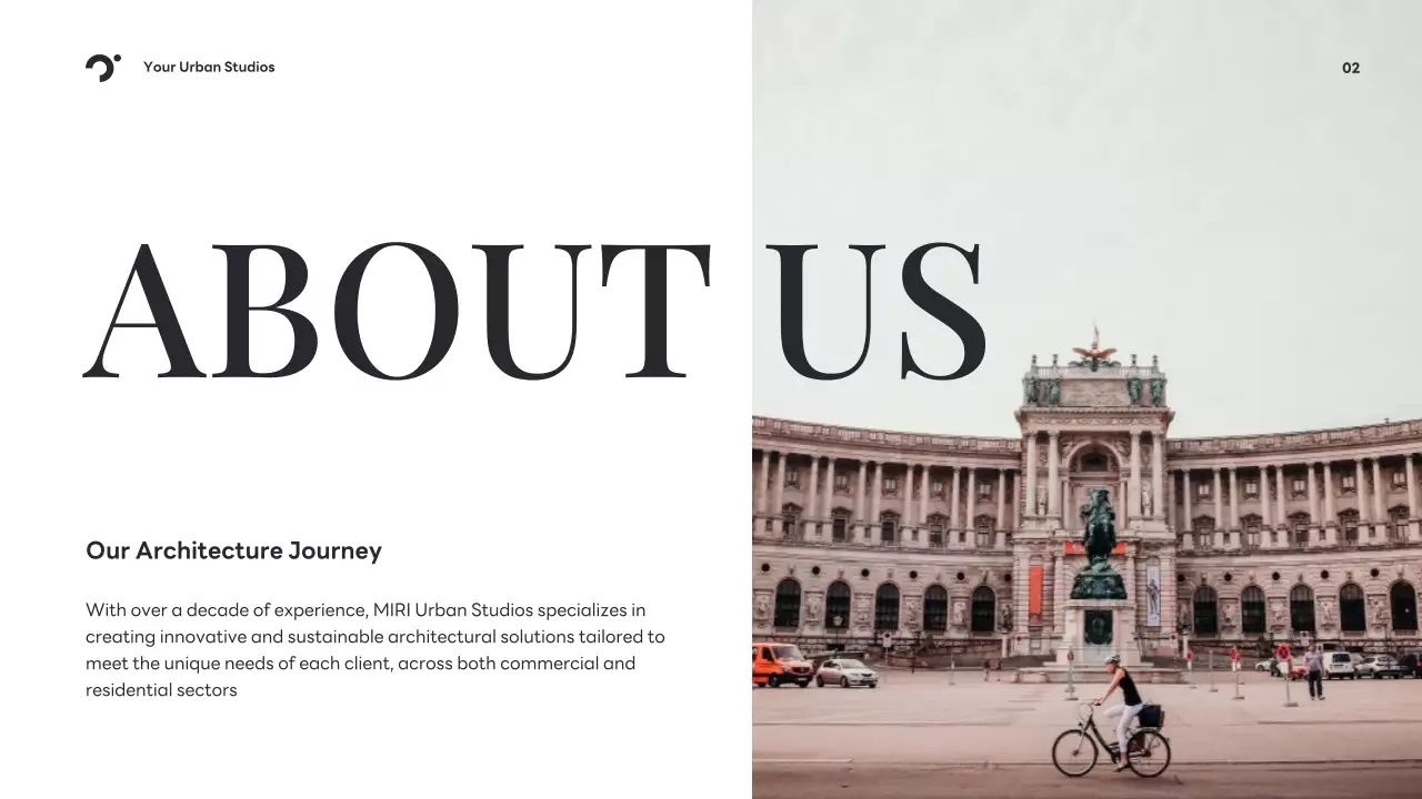 Black Modern Architecture Portfolio Presentation