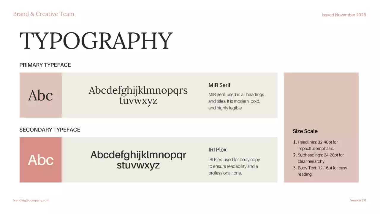 Pink Modern Brand Guideline Presentation