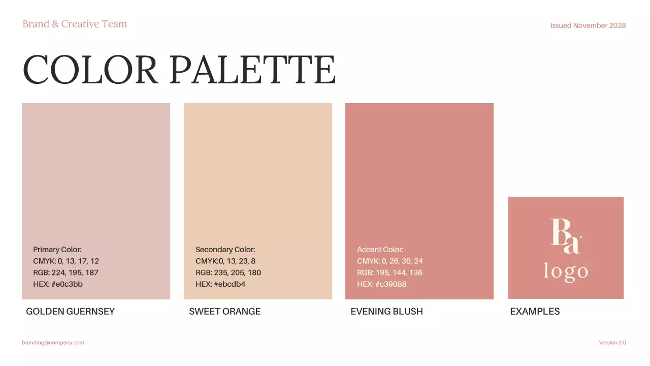 Pink Modern Brand Guideline Presentation