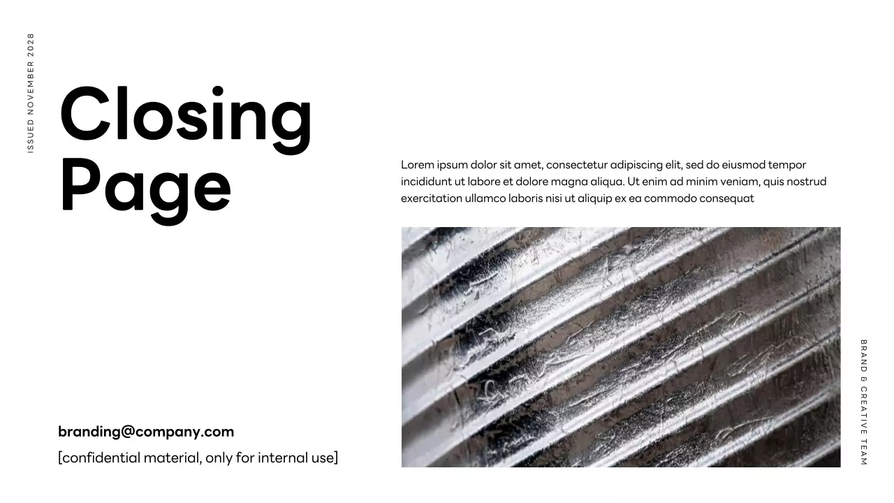 Orange Minimal Branding Guide Presentation