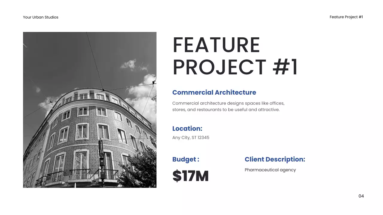 Grey Modern Architecture Portfolio Presentation